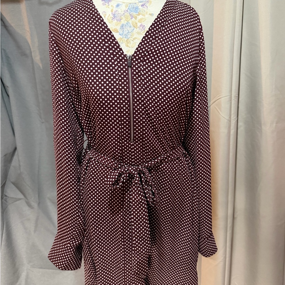 Portofino Polka Dot Burgundy